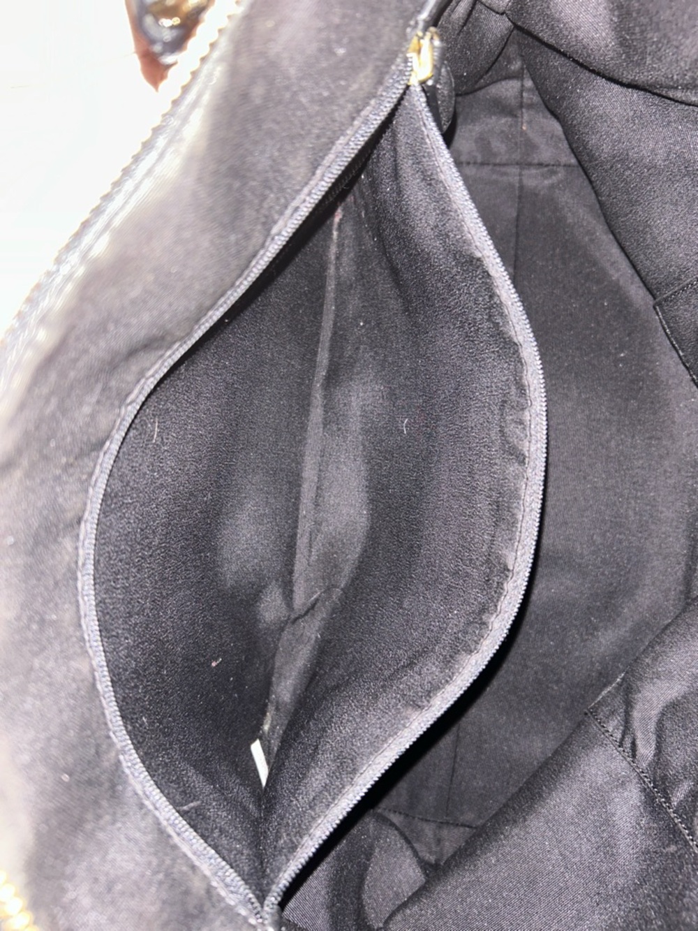 Coach Black Leather Tote with Gold Hardware - Picture 7 of 12